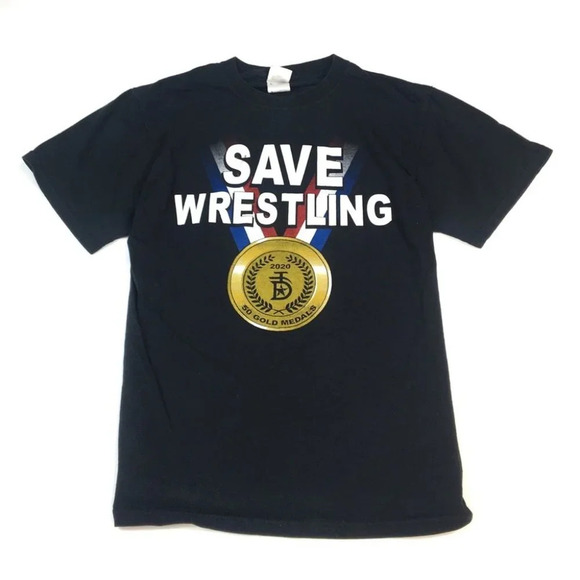 TS363 Vintage FOTL Save Wrestling Takedown Shirt M - Picture 1 of 4